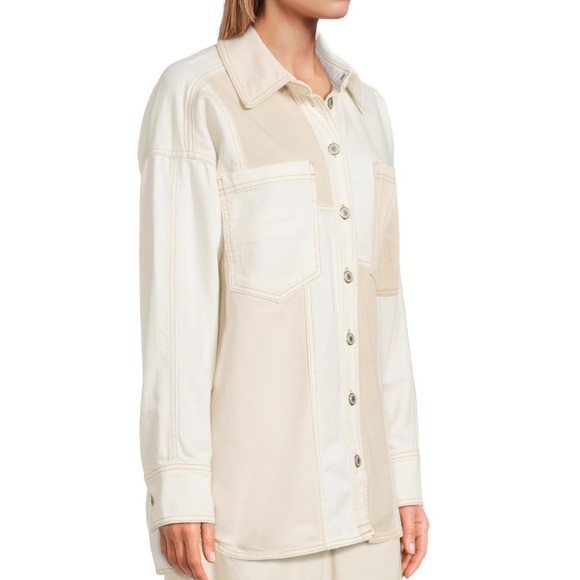 NWT Free People Ivory Mountain Roads Shirt - Picture 2 of 5